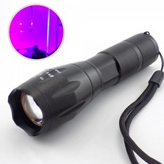 UV 손전등 랜턴 LED 395nm ZOOM기능 램프, 1개 - 와그랩