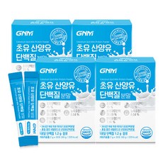 [무부형제] GNM 산양유 초유 단백질 프로틴 분말 스틱 / 프로바이오틱스 유산균 BCAA 비타민 칼슘, 60g, 4개