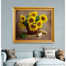 해바라기실십자수