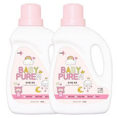 퓨어엠 유아세제 2400ml 2개, 1개