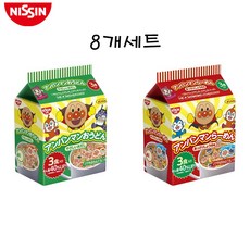 일본 NISSIN 닛신 호빵맨라면 앙팡맨봉지라면 라면 우동 앙팡맨 라면 우동 봉지 3개입 8개 세트, 앙팡맨봉지라면 4개, 앙팡맨봉지우동 4개