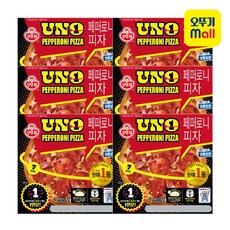 오뚜기 페퍼로니 피자 UNO 180g, 6개