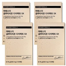 에스더포뮬러 여에스더 글루타치온 다이렉트 필름 5X 325mg x 30매 4개, 10g