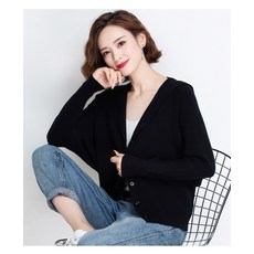 아우터 봄가을 가오리 소매 스웨터 카디건 여성 뱃살가리기 숏 와이드 루즈핏 외 매치 니트셔츠