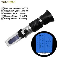 자동차 굴절계 배터리 유체 굴절계 요소 테스터 동결 방지점 폴리프로필렌 폴리에틸렌 글라이콜 검출기 4 in 1, 1개 - 프로필렌글라이콜