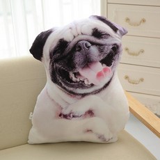 강아지 친구만들어주기 실사 3D 인형 독특한 인형, D_55 cm
