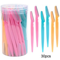 눈썹 면도기 상자 케이스 보관 얼굴 트리머 바디 헤어 제모 커터, 1.30pcs razors set, 1개