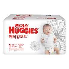 2020 하기스 매직컴포트 밴드형 신생아 기저귀 공용 1단계 (3~4.5kg) 60매 1팩