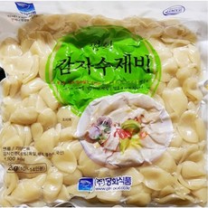 [대용량 냉동 감자수제비 2kg 5개] 옹심이 간편 식단 면 사리 가정용 업소용 음식점, 5개
