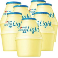 빙그레 바나나맛 우유 라이트, 240ml, 7개