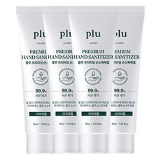 plu 플루 프리미엄 손소독제겔 손세정제, 4개, 30mg