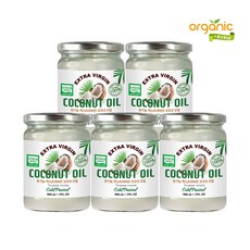오가닉프렌즈 스리랑카산 유기농100% 엑스트라버진 킹 코코넛오일 500ml, 5개