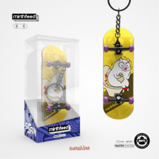 SUNSHINE 프리미엄 우드 핑거보드, 노랑, 1개