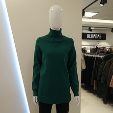 블루페페 네크 소매 배색 라인 포인트 터틀넥 _P194KSK816