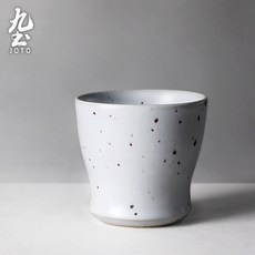 석기 차 컵 물 컵 수제 레트로 마스터 컵 홈 젠 티 컵 아트 도자기 컵 커플 컵, NONE, 색상 분류: 하얀