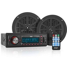 마린 헤드유닛 리시버 스피커 키트 - In-Dash LCD 디지털 스테레오 w AM FM, 상세내용참조