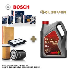 올뉴 K3 BD 1.6 가솔린 (18-20년식) 보쉬필터+세븐엔진오일 세트