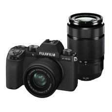 FUJIFILM 미러리스 디지털 카메라 X-S10 W 줌 렌즈 키트 F X-S10LK-154550230 블랙