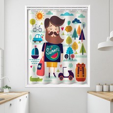 커튼봉부엌가리기