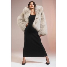 알로 요가 OPULENT FAUX FUR STATEMENT JACKET 오트