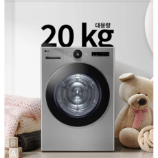 [LG전자/RD20VNT] 의류건조기 20kg 모던스테인리스 트롬 오브제컬렉션, 단품