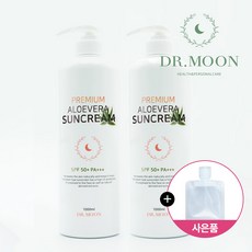 닥터문 프리미엄 대용량 알로에베라 선크림 SPF50+ PA+++, 2000ml, 1개 - 아요델쏘쿨