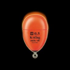 찌스 K 링 전자 고리찌 M 오렌지 바다 찌낚시 바다낚시용품 부력 13종, S, 0.5호, 1개