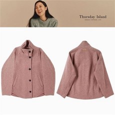 써스데이아일랜드_프라자 DB 써스데이아일랜드 하이넥 숏 자켓 T208MJK233W