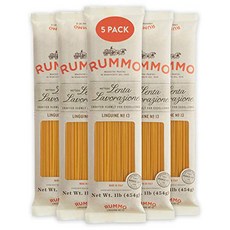 Rummo Italian Pasta Linguine No.13 Always Al Dente (5-Pack) 루모 이탈리안 파스타 링귀니 No.13 올웨이즈 알 덴테 (5팩), 1개, 상세참조, 2.35kg