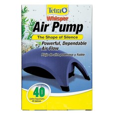 Tetra Whisper Air Pump 수족관용 강력한 공기 흐름 Non UL 목록, 20-40-gallon, 1개