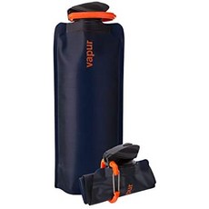 [해외직구]Vapur Flexible Water Bottle-with Carabiner Night Blue, 1개, Night Blue_1 Liter 33 Ounces