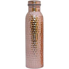 Copper Essentials Pure Copper Hammered Leakproof and Joint Free Water Bottle for Health Benefits G, 1, 기타