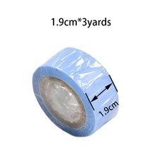 레이스 프론트 블루 양면 가발 테이프 헤어 익스텐션 접착 스타일링 도구 0.8-2.54cm 너비, 1개, 3) 1.9cm width 1pcs - 3 Yards