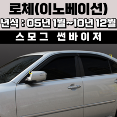 경동 썬바이저 자동차 빗물받이 윈도우 썬바이져, 기아 로체/이노베이션 썬바이저(4P) 스모그