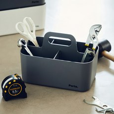 리템 포르타 컴팩트 다용도 수납 정리함, 그레이, 1개