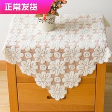 협탁 심플한 펀칭에 도톰한 유럽식 레이스 테이블 천 몇 개 식탁 보닛 홀더, 01 새하얀 태양꽃, 01 60x60cm