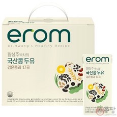 쭈팜 이롬 국산콩 황성주 검은콩과 17곡 두유 190, 190ml, 60개