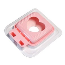 일본 사각 샌드위치틀 식빵커터 도시락만들기, 5개