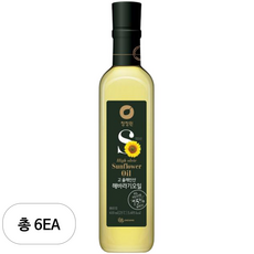 청정원 고 올레인산 해바라기 오일, 410ml, 6개