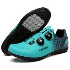 SanShengDa 새로운 남성용 사이클링 운동화 여성용 전문 플랫 사이클링 신발 미끄럼 방지 야외 스포츠 자전거 훈련 신발 경쟁 레이싱 신발, 270, 블루