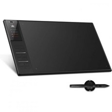 Huion WH1409 무선 그래픽 드로잉 태블릿 8192 펜 압력 12개의 누름 키, 1개