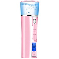 Meidong Nano Mister 얼굴 휴대용 미니 핸디 분무기 기선 얼굴 안개 얼굴 스프레이 속눈썹 연장 스킨 케어 (핑크), 1, 단일옵션