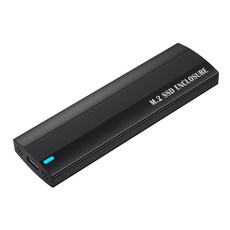 M.2 NVME SATA SSD 인클로저 고속 알루미늄 USB3.1 ~ M.2 빠른 데이터 전송을위한 외부 어댑터 케이스, nvme ngff 블랙