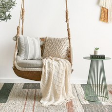 천장고정형라탄그네