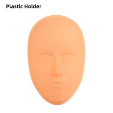 3D 문신 실리콘 연습 얼굴 머리 입술 눈썹 패드 전문 훈련 마네킹 인형 가짜 피부 속눈썹 연장, 1개, [18] 5D Plastic Holder