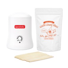 와브 셀프 왁싱 브라질리언 키트 화이트바닐라 슬림 왁싱워머기 풀세트, 200g, 1개