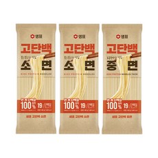 샘표 고단백 소면 400g 2봉 + 고단백 중면 400 1봉