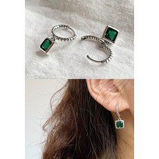 에메랄드링귀걸이