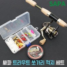  싸파 바리우스 쏘가리 꺽지 낚시 세트 민물 루어, 없음 