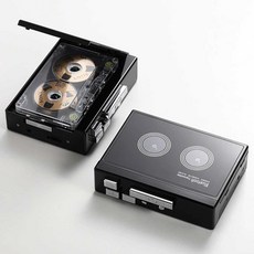 레트로 카세트 플레이어 블루투스 복고풍 테이프 CD, 블랙 K66+ 배터리 패키지, 상세페이지 참고